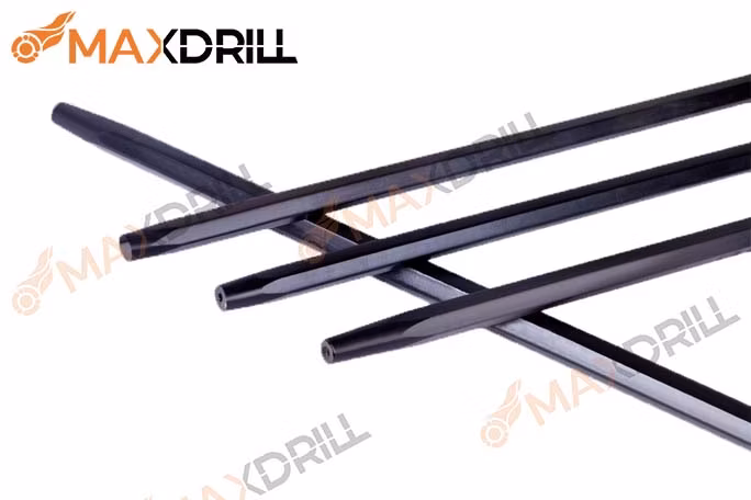 Taper Drill Rod 7 Degree 1200mm Hex Shank 25*108mm for Quarrying