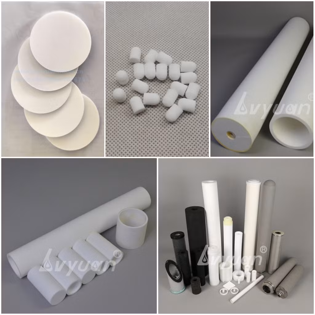 1/3/5/10/20/30/50/100um Sinter Porous Plastic Media Filter Products for Air Bubble Generator Tube Decarbonization Silencer