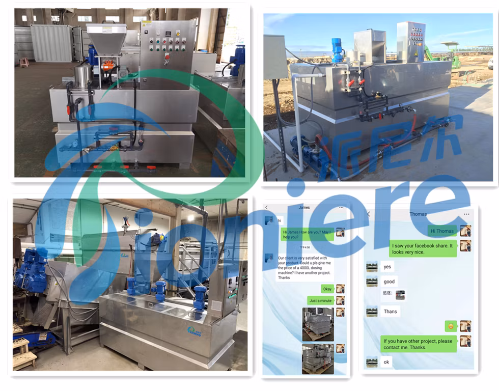 Sewage Waste Water Wastewater Treatment Chemical Automatic Powder Polymer Preparation Device Equipment Dosing Unit Dosing System Dosing Machine