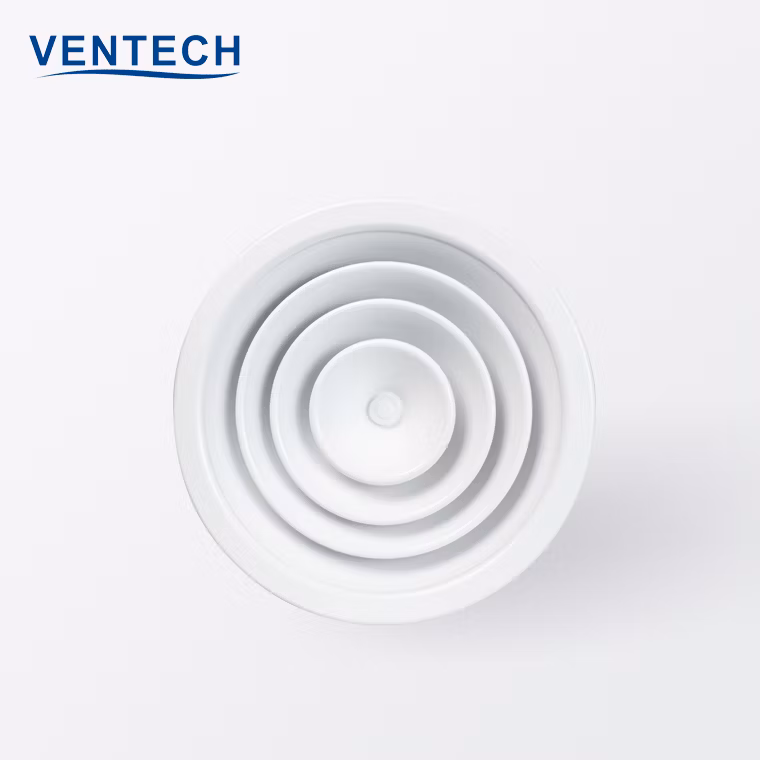 HVAC Aluminum China Factory Round Ceiling Diffuser with Air Damper