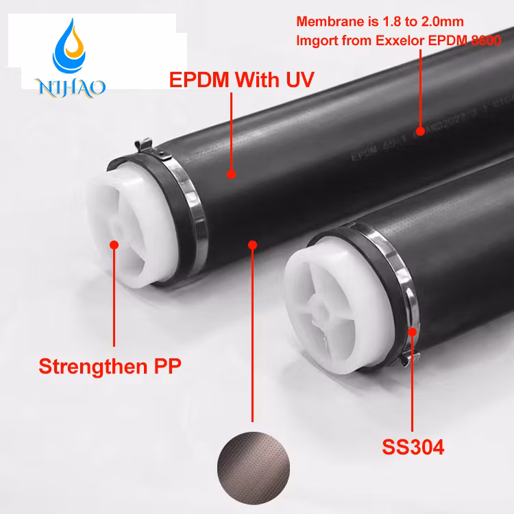 High Efficiency Aeration Bubble Tube Diffuser for Wastewater Treatment Aeration Systems