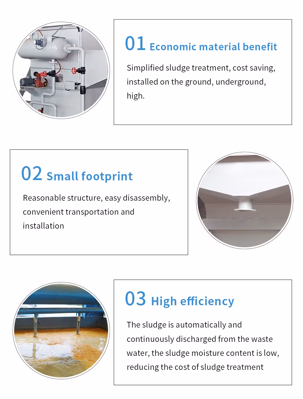 Daf Units Suspension Clarifier Sludge Sedimentation Dissolved Air Flotation System Machine Price