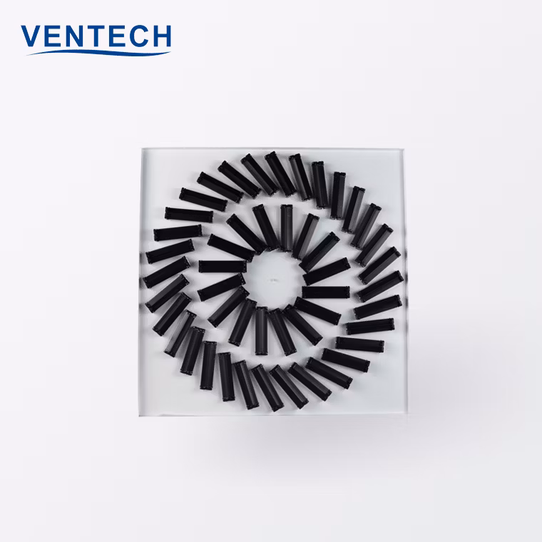 4 Way Ceiling Iron Ventilation System Square Diffuser Air Adjustable Swirl Diffuser