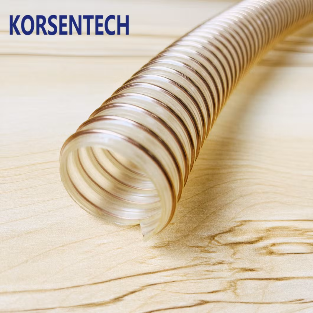 Food Grade PU Tubes Reinforced with Steel, Can Deliver Food, Medicine, Powder, Air