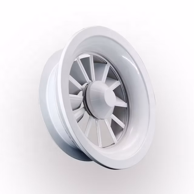HVAC Aluminum Adjustable Blades Ceiling Round Swirl Air Diffuser