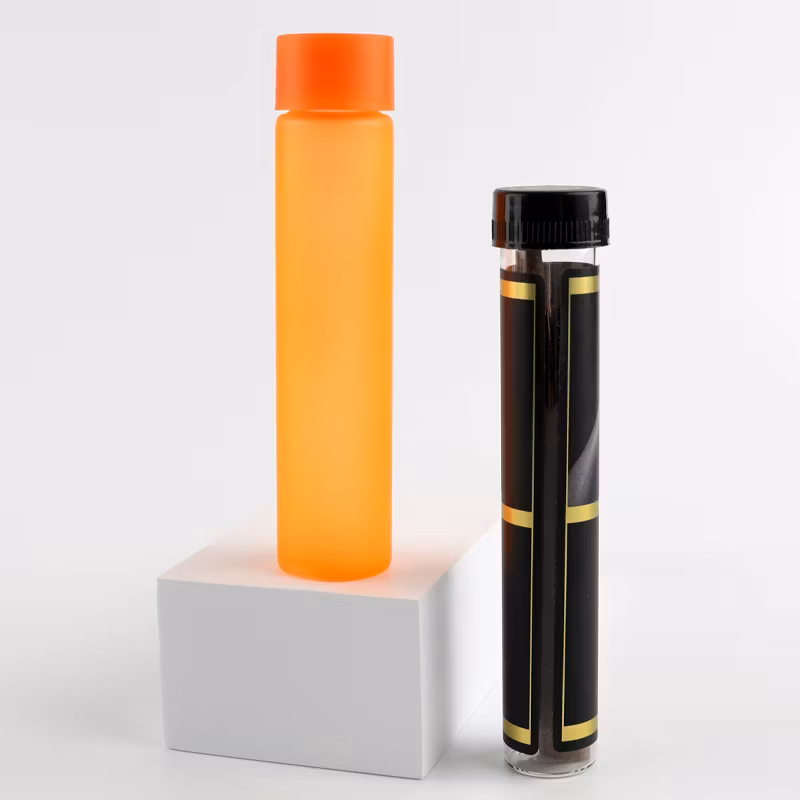 Wholesale 0.5g 1g 2g Customer Child Resistant Proof Air Tight Rolling Packing Container Glass Tube