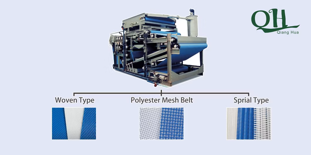 PA Sludge Dewatering Conveyor Mesh Belt Press Sewage Filter Dehydration Filtration Screen