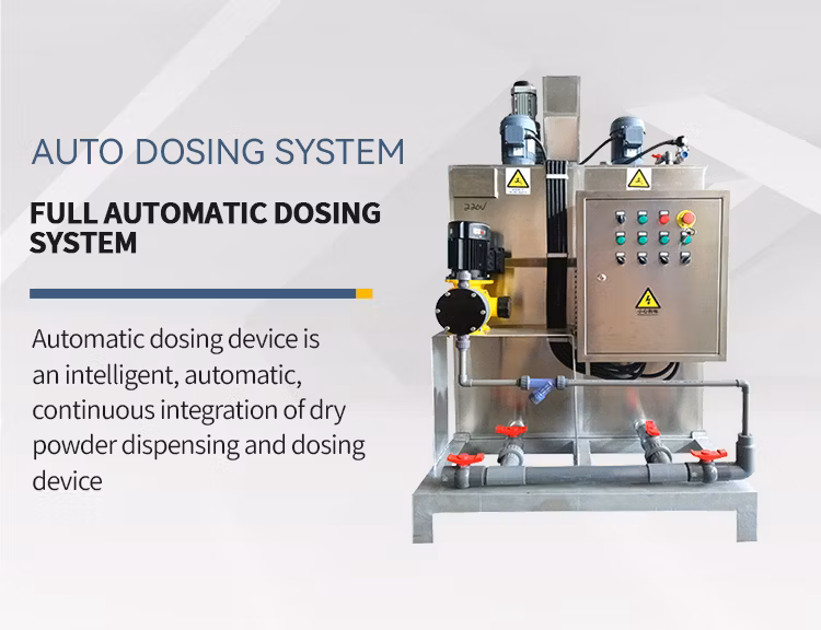 Hot Automatic Polymer Preparation Unit Chemical Polymer Dosing Mixing Flocculation System
