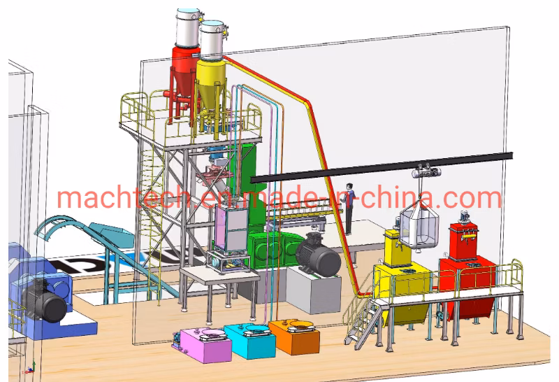 PLC Control System High Speed Hot Mixer Automatic Batching System