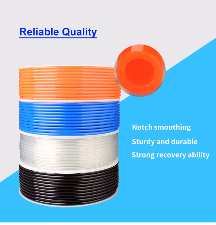 Red Black Blue Transparent 10*6.5 mm Pneumatic Air Hose Polyurethane Pipe PU Tube