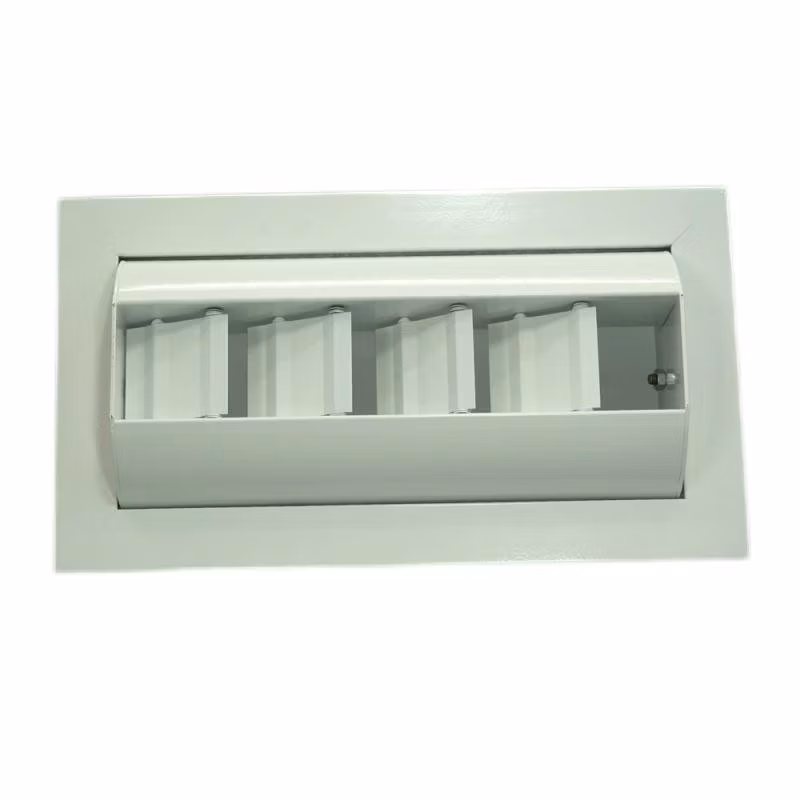 HVAC Aluminum Drum Shape Air Diffusers Wall Mounted Louver Adjustable Direction Blade Powder Coated