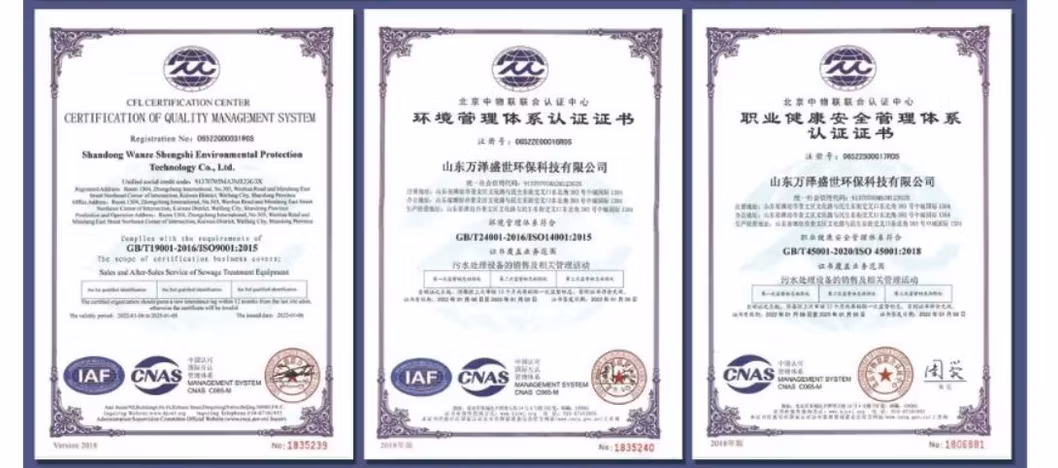 Easy Maintenance Solid and Liquard Separator Processor Dissolved Air Flotation for Wastewater