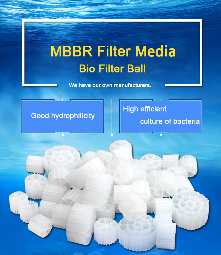 High Efficienty Mbbr Bio Filter Ball Fish Tank Filter Media for Aquarium Water Treatment