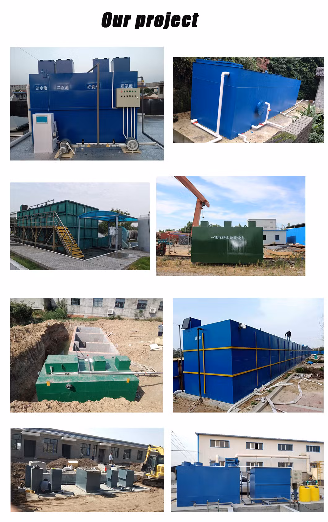 Sanatorium/Family Farm/Community/Hotel Sewage Treatment Plant Price/ Mbbr/ Mbr