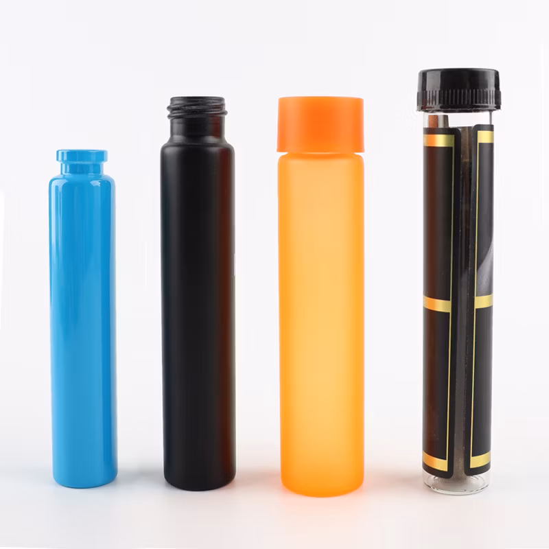 Wholesale 0.5g 1g 2g Customer Child Resistant Proof Air Tight Rolling Packing Container Glass Tube