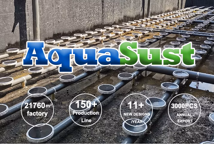 Low Sludge Production Bubble Disc Diffuser for Textile and Dyeing Wastewater Treatment