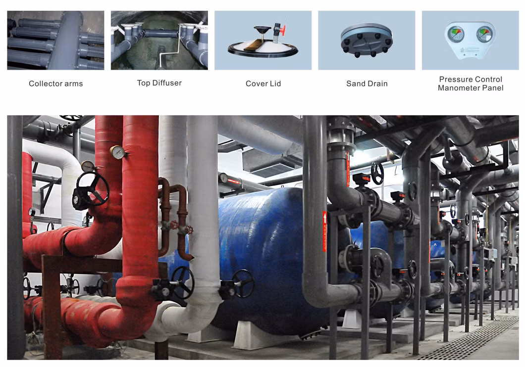 Durable Horizontal Sand Filter – Built for Reliable Filtration in Aquaculture Systems