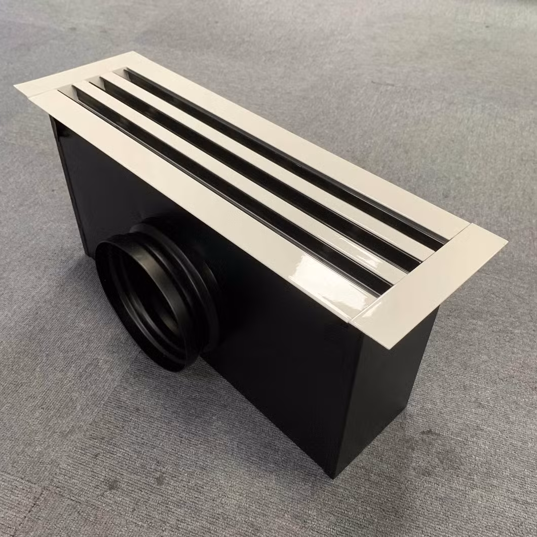 Aluminum Ceiling Air Diffuser Linear Slot Diffuser with Adaptor Dia. 200