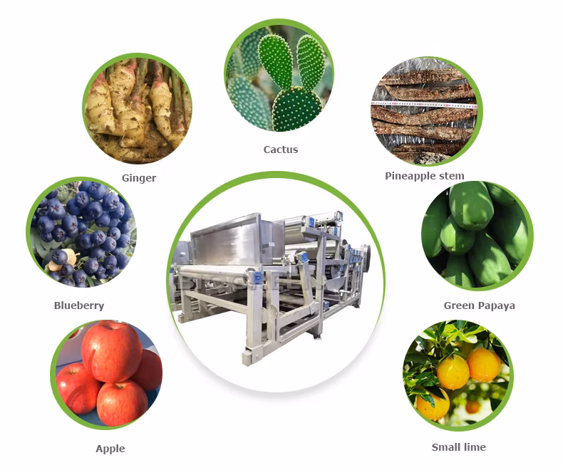 Industrial Cold Press Juicer/Apple Juice Belt Press Machine