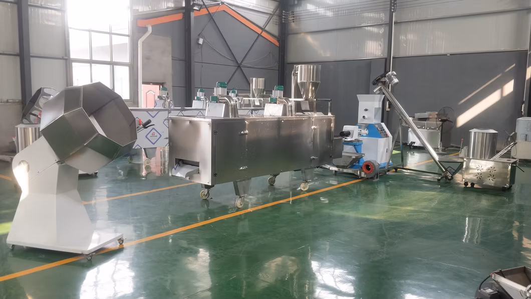 Multi-Functional Animal Feed Processing Machinery Plant Pet Dog Cat Pet Granules Pellet Double Screw Aquaculture Feed Extruder Machine