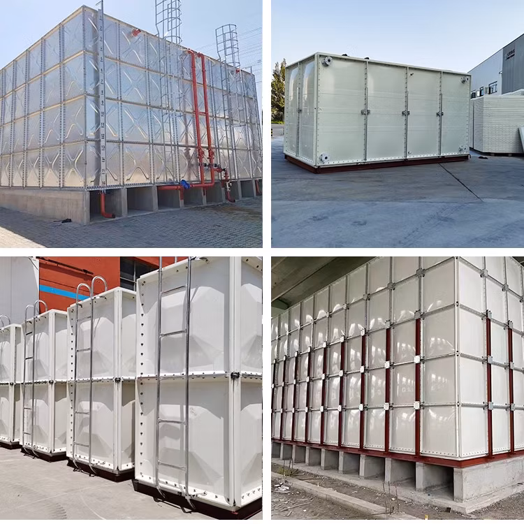 100m3 GRP FRP Plastic Panel Water Storage Tank GRP Water Tank Price 14m