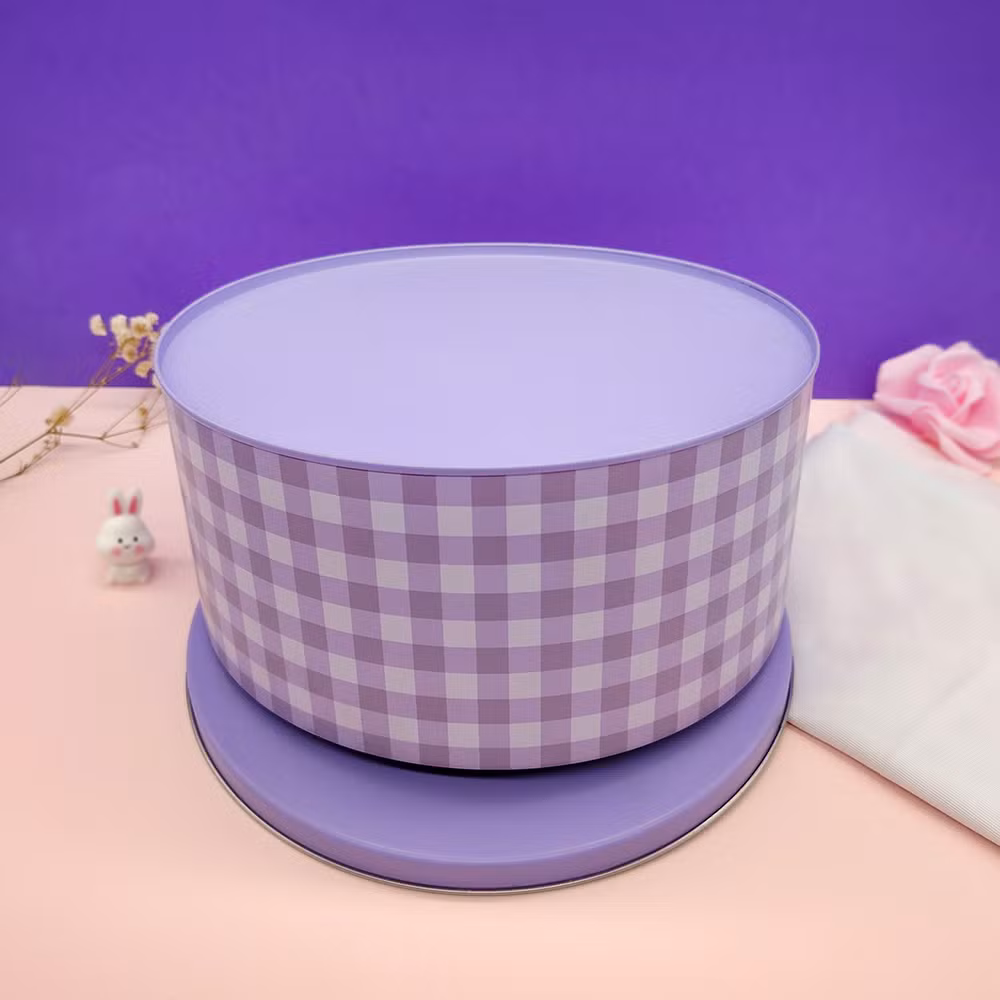 Round Shape Custom Design Food Grate Packaging Biscuit Chocolate Tin Box Packaging