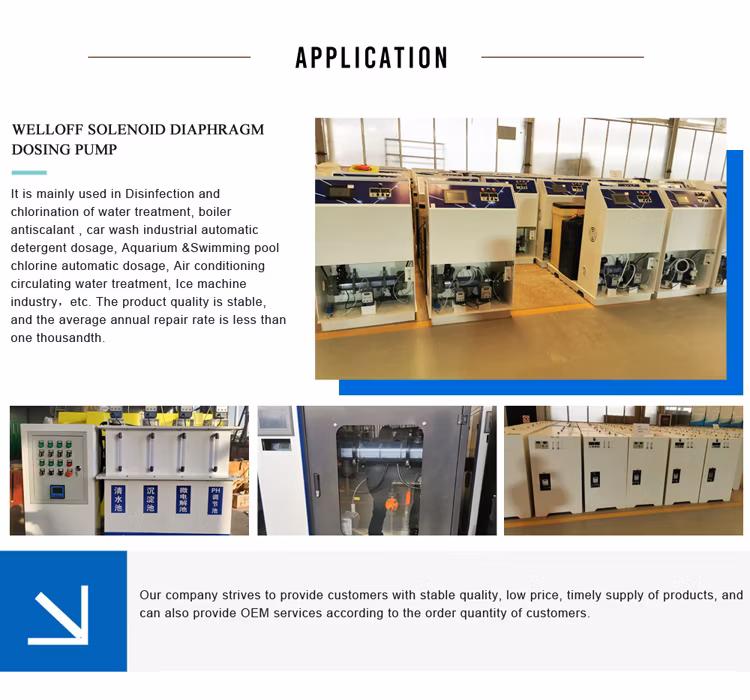 Hot Sale Acid Chemical Liquid Chlorine Metering Dosing Pump for Water Treatment in Factory Price