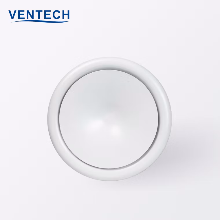 Metal Exhaust Air Ceiling Disc Valve Round Diffuser