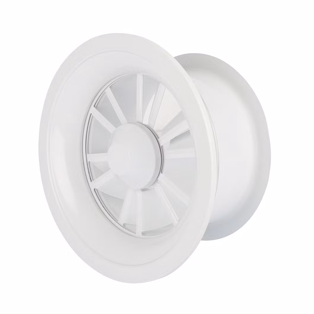 HVAC Adjustable Blades Round Ceiling Diffuser Ventilation Aluminum Swirl Air Diffuser