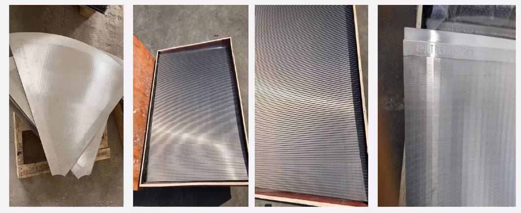 304 316 Wedge Wire Sieve Bend Screen Static Hydraulic Bow Run Down Screens Fine Particle Sieve Wastewater Treatment
