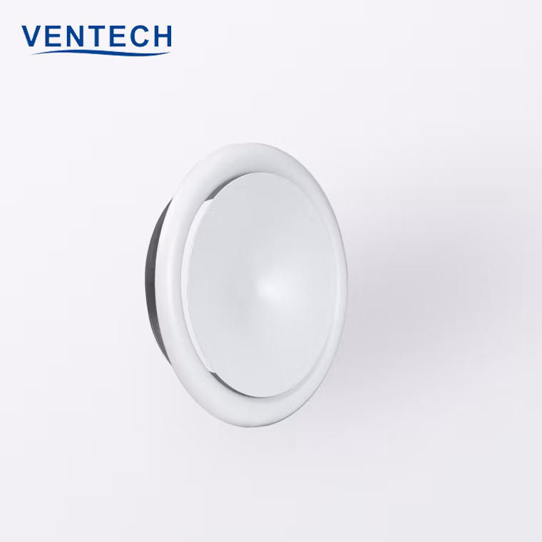 Metal Exhaust Air Ceiling Disc Valve Round Diffuser
