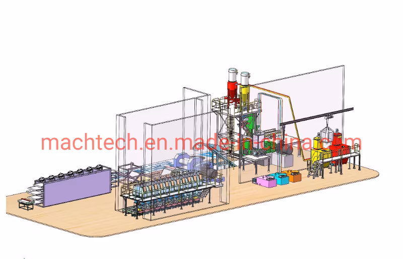PLC Control System High Speed Hot Mixer Automatic Batching System