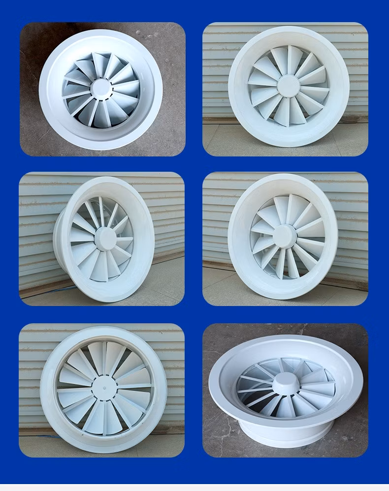 Factory Price Aluminum/ABS Round Swril Air Diffuser Supply Air