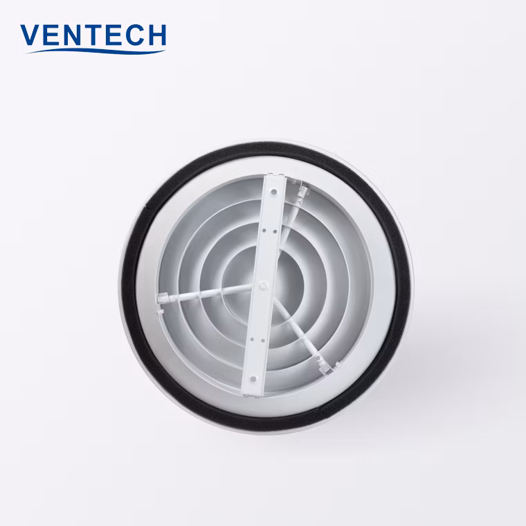 HVAC Aluminum China Factory Round Ceiling Diffuser with Air Damper