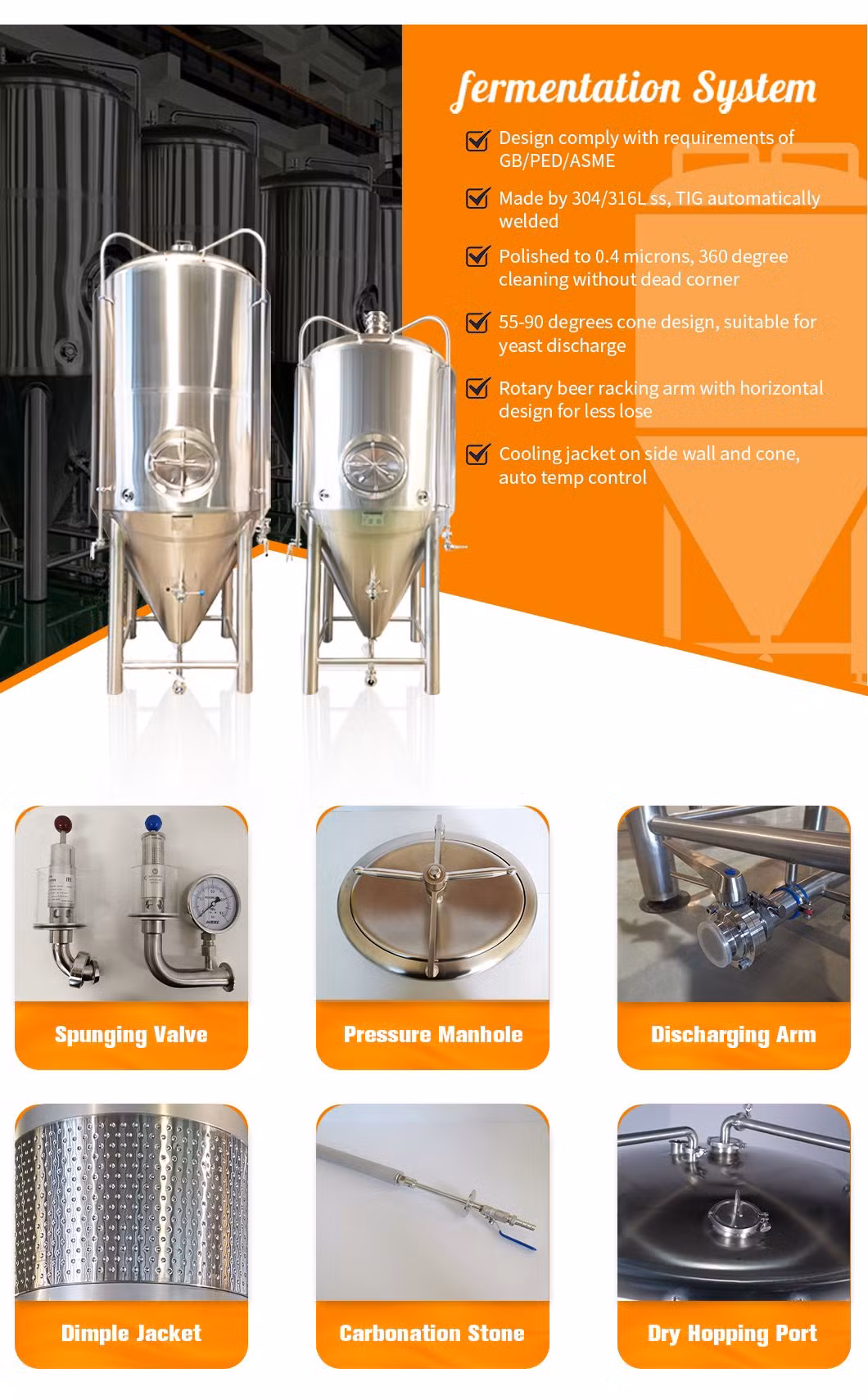 3000L 2-Vessel Full Automatic Controlled Direct Fire Heating Beer Brewing Equipment