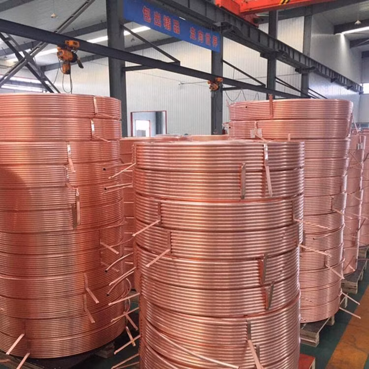Competitive Price Air Condition Pure Copper Tube 3/8" 1/2" 3/4" 1" 11/4" 11/2" 2" 21/2" Refrigeration AC Copper Tube