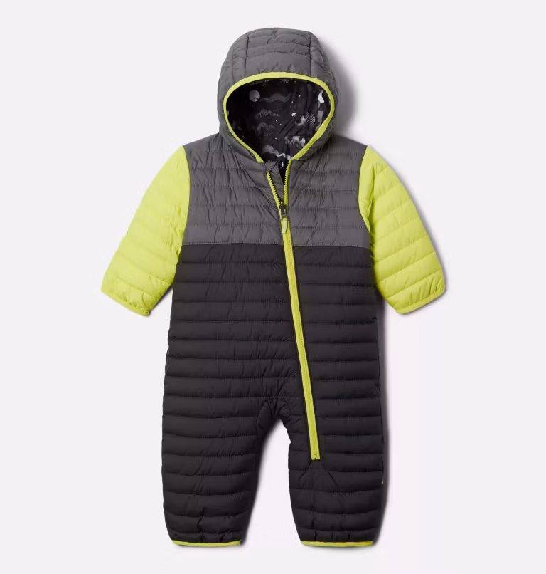 Infant Water Tesistant Reversible Snowsuit with Fold-Over Hands and Feet Function