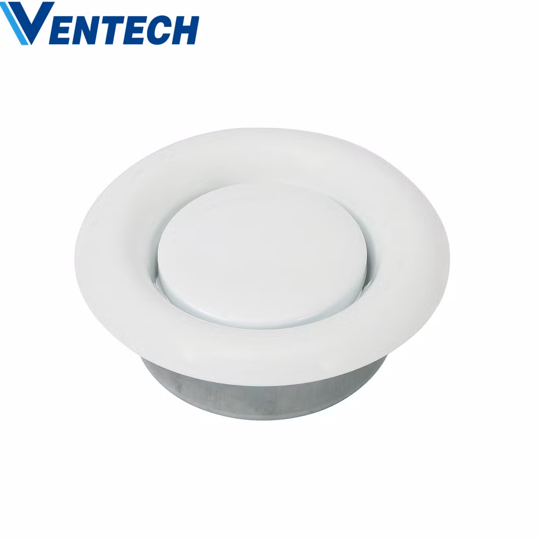 Metal Disc Valve Round Shape Exhaust Air Disc Valve Ceiling Diffuser