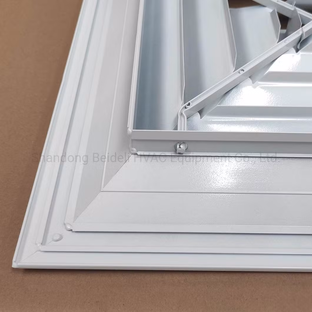 Aluminum Ceiling HVAC 4 Way Supply Air Diffuser Conditioning Square Ceiling Air Diffusers