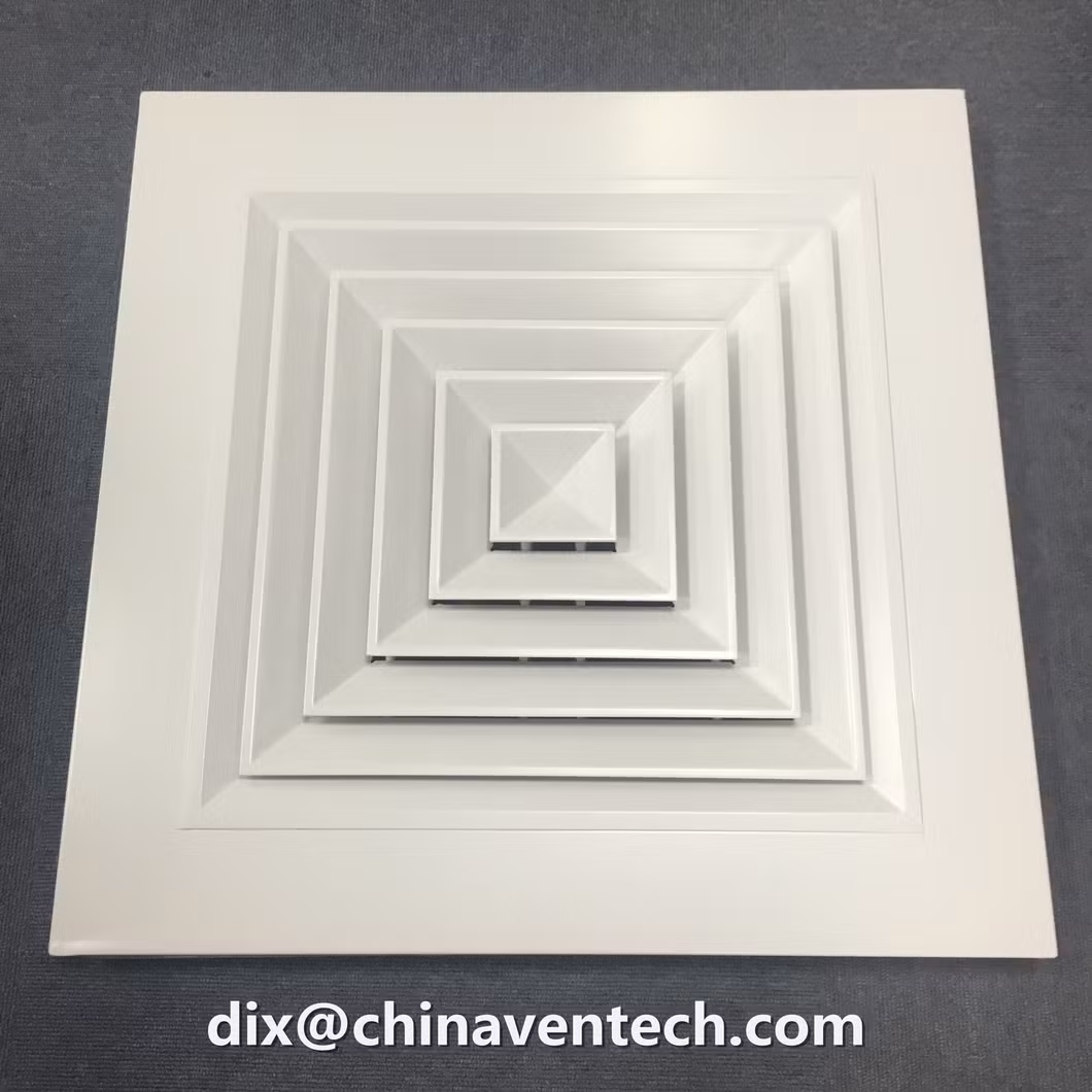 HVAC Air Vent Ceiling Replacement Aluminum Square Exhaust Air Ceiling Diffuser