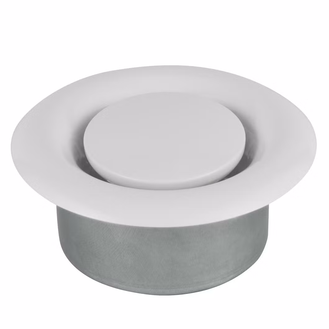 Round Ceiling Vent Diffusers Metal Exhausted Air Valve Grille