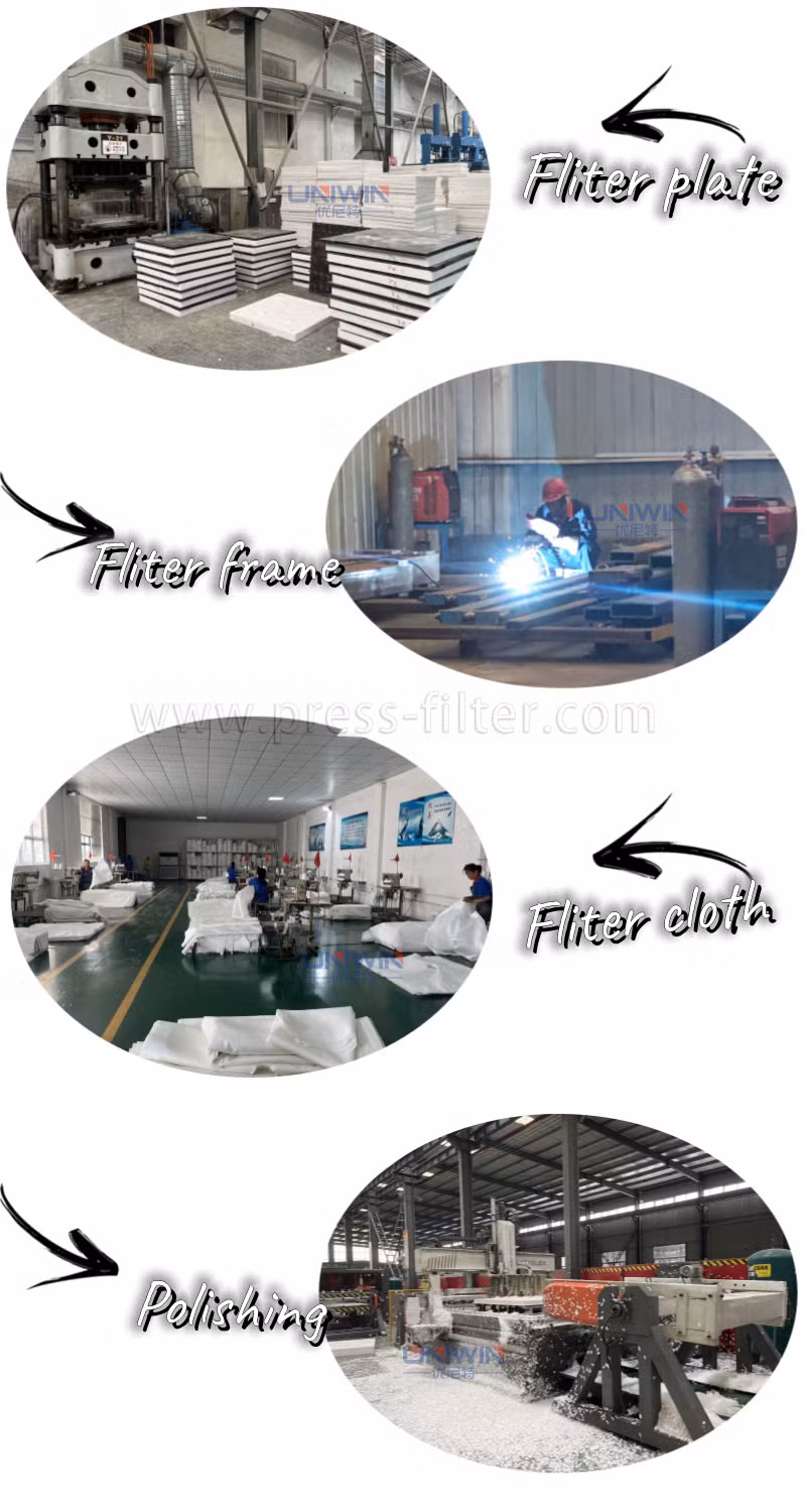 Uniwin Filter Press Filter Press for Waste Water Treatment in Food Industry/ Plate and Frame Filter Press Chamber Filter Press Diaphragm Filter Press Automat