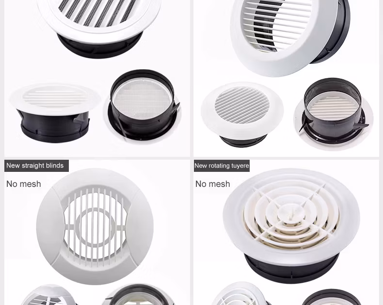Beideli All Year Round Used Diffuser with ABS Material in White Color Ceiling Installed Air Olet for Fresh Air System End