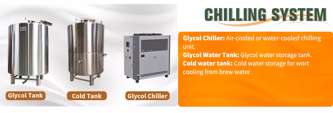 3000L 2-Vessel Full Automatic Controlled Direct Fire Heating Beer Brewing Equipment