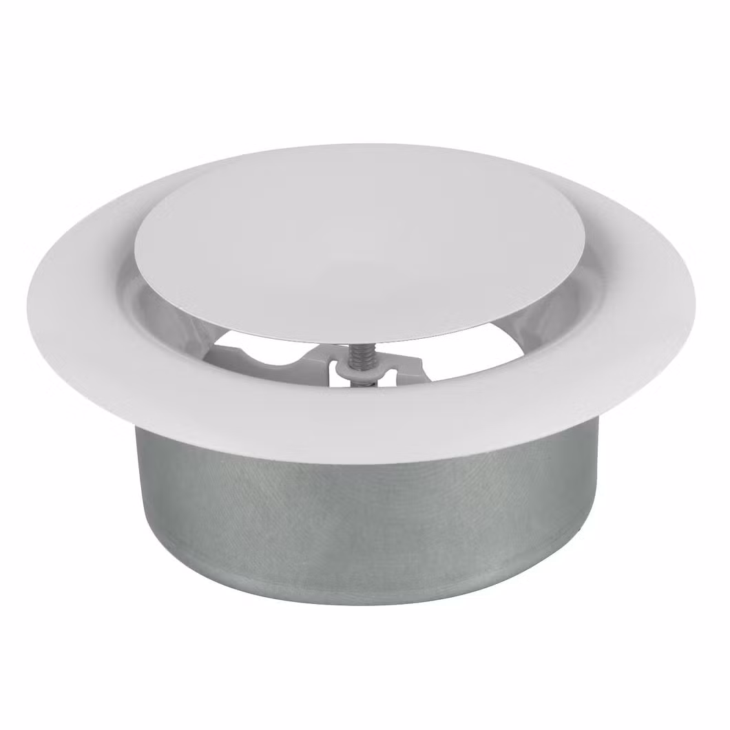 Round Ceiling Vent Diffusers Metal Exhausted Air Valve Grille