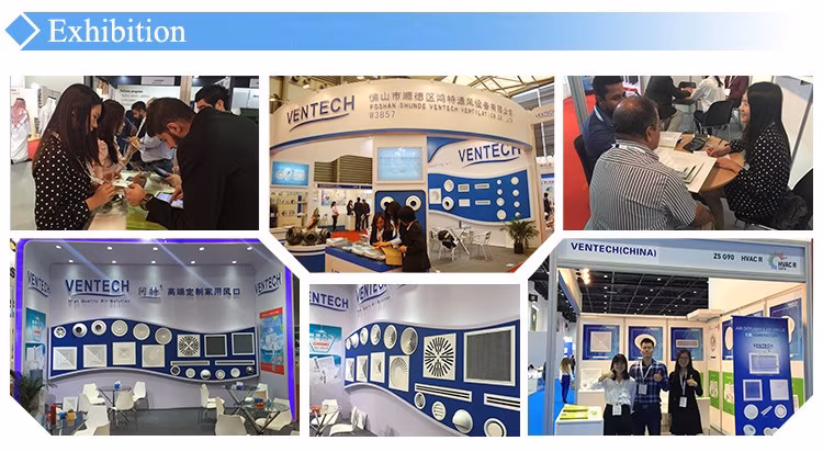 Ventilation Aluminum High Capacity Volume Ceiling Supply Round Air Diffuser with Damper