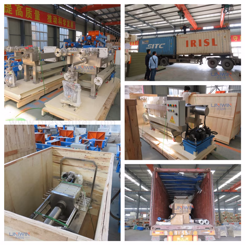 High Efficiency Stainless Steel Plate and Frame Filter Press for Various Sewage Treatment