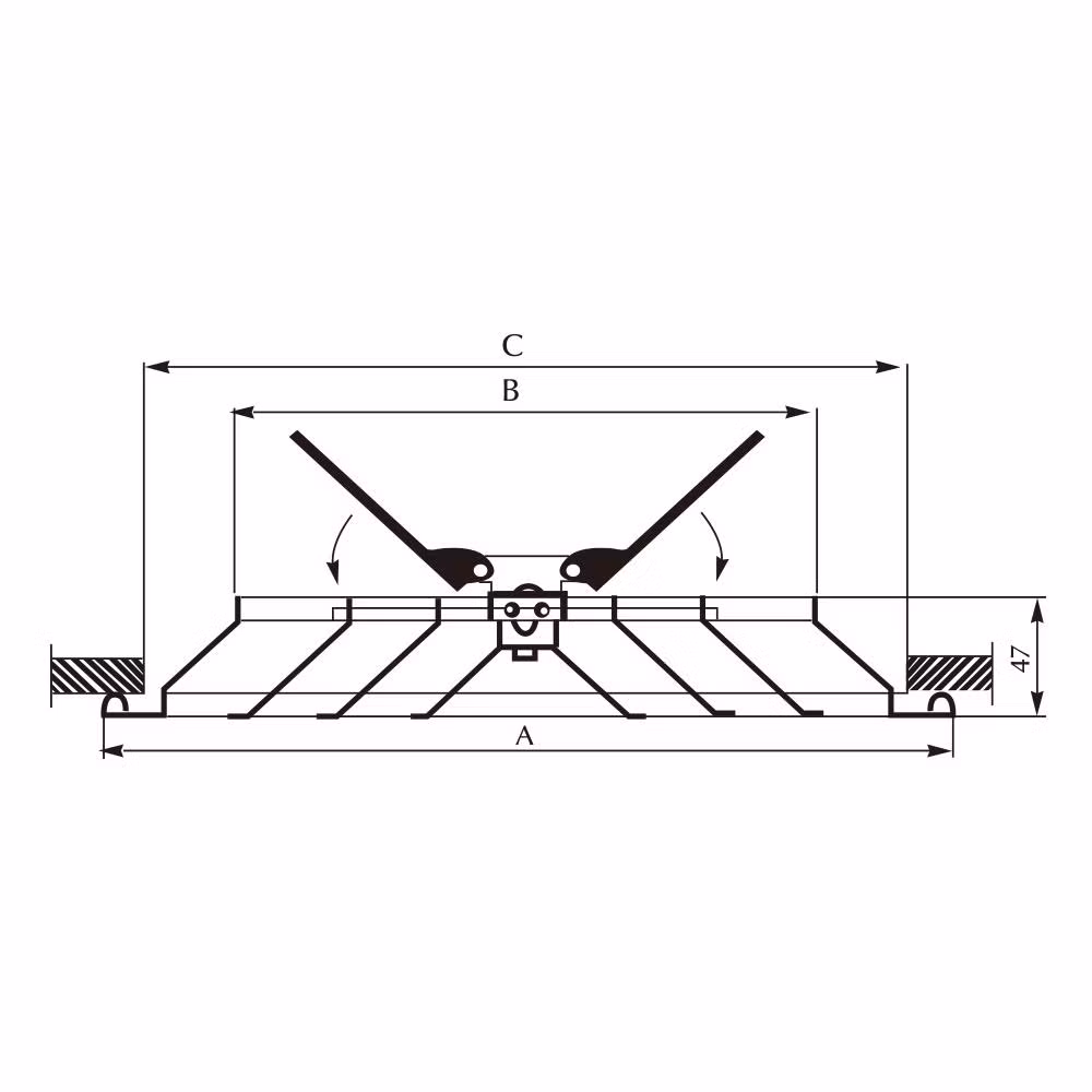 Factory Price Air Duct Ventilation Air Valve Vent Grille Round Ceiling Diffuser for HVAC System