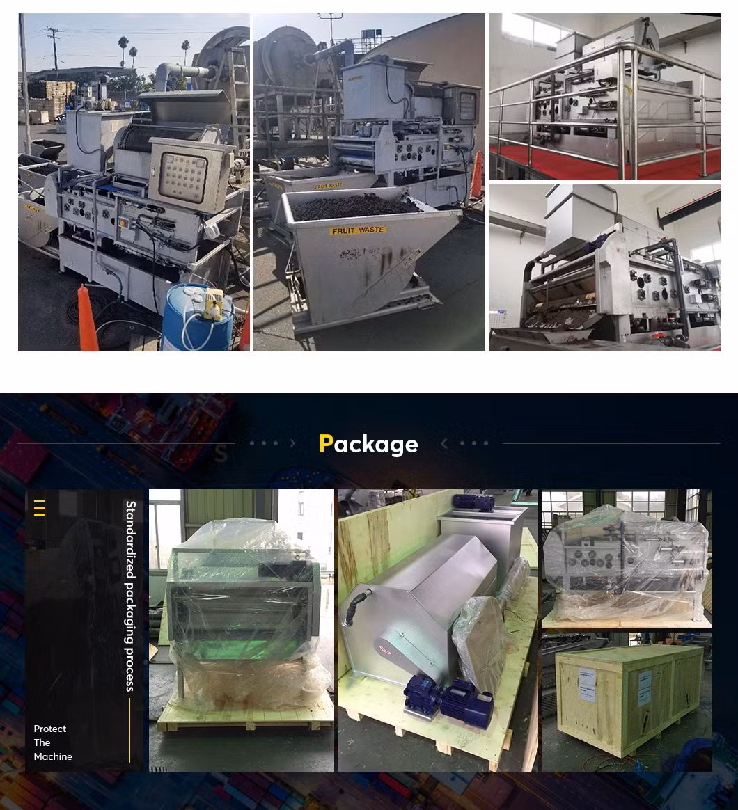 Water Treatment Plant Process Effluent Treatment Sludge Conditioning and Dewatering Belt Press