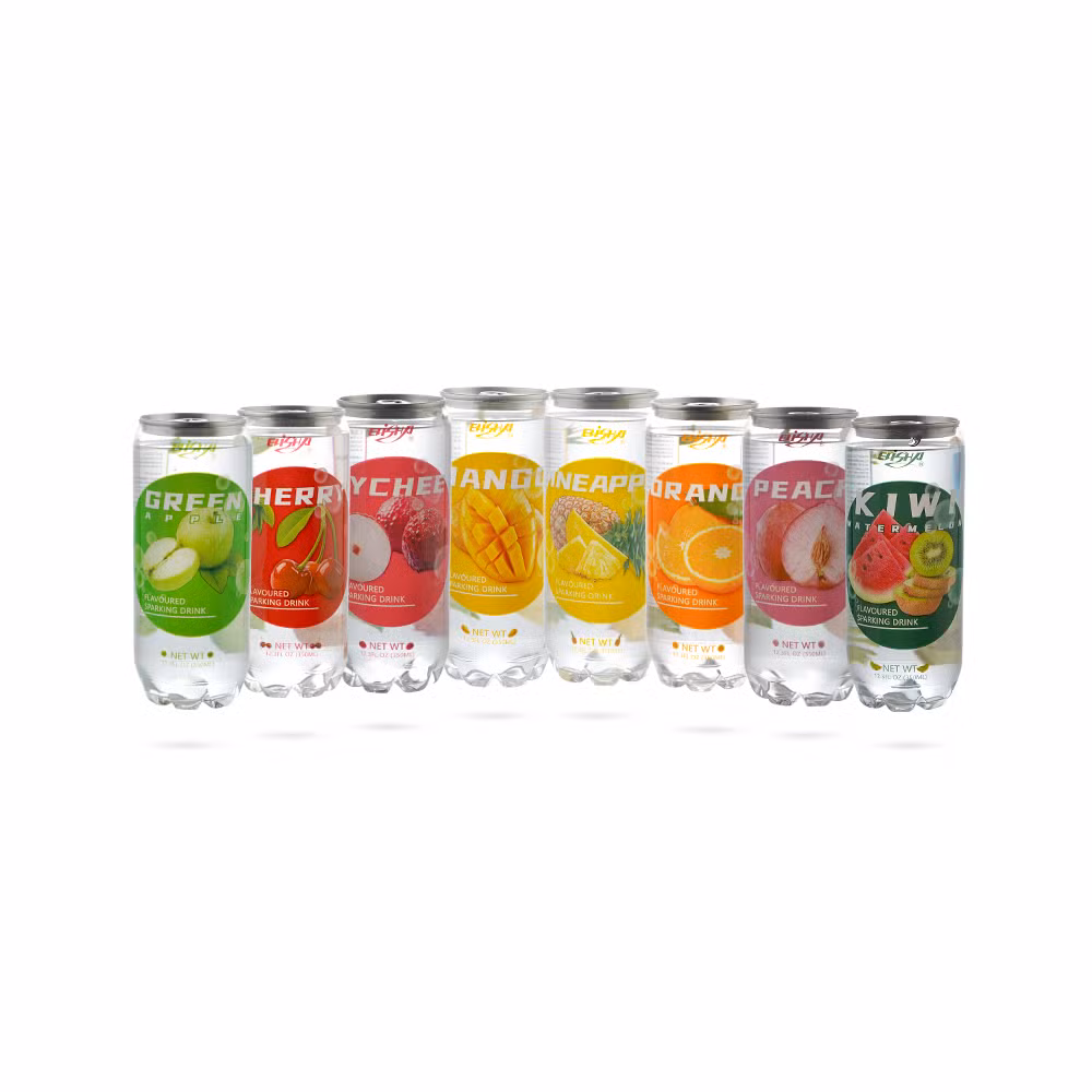 Soft Drink/Carbonated Supplier 350ml Canned Apple Flavored Sparkling Water Made in China